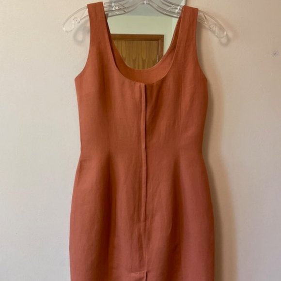 THE LIMITED Size 2 Sleeveless Mini Dress in Clay for Summer - Picture 4 of 7
